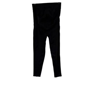 Blanqi Everyday Maternity Belly Support Leggings Womens Size Large Black Pull On